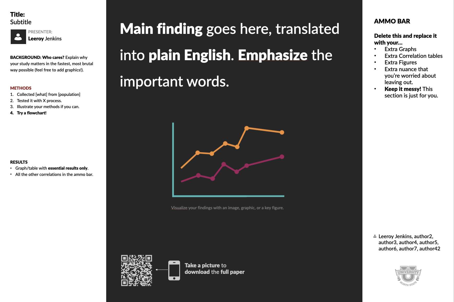 Preview of the Classic Landscape poster layout